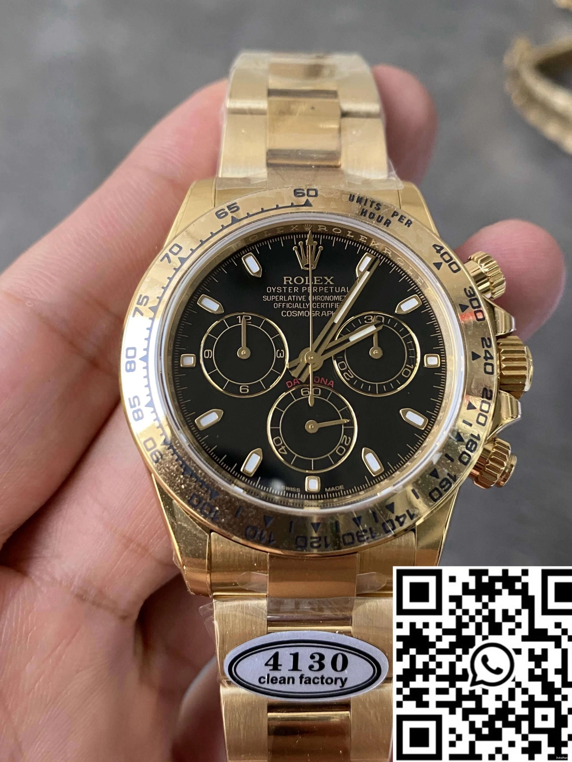 M116508-0004 Daytona Cosmograph Rolex Case Factory Gold Clean 1130